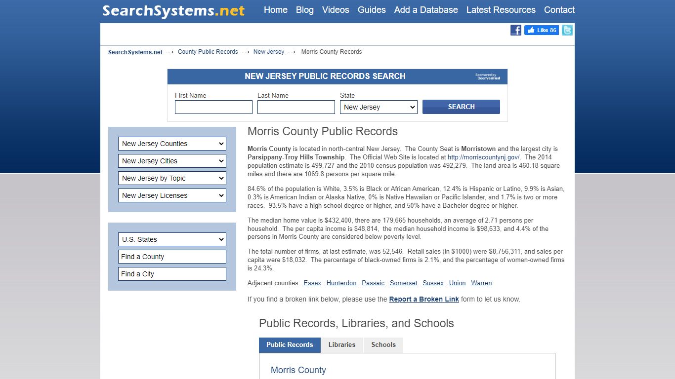 Morris County Criminal and Public Records